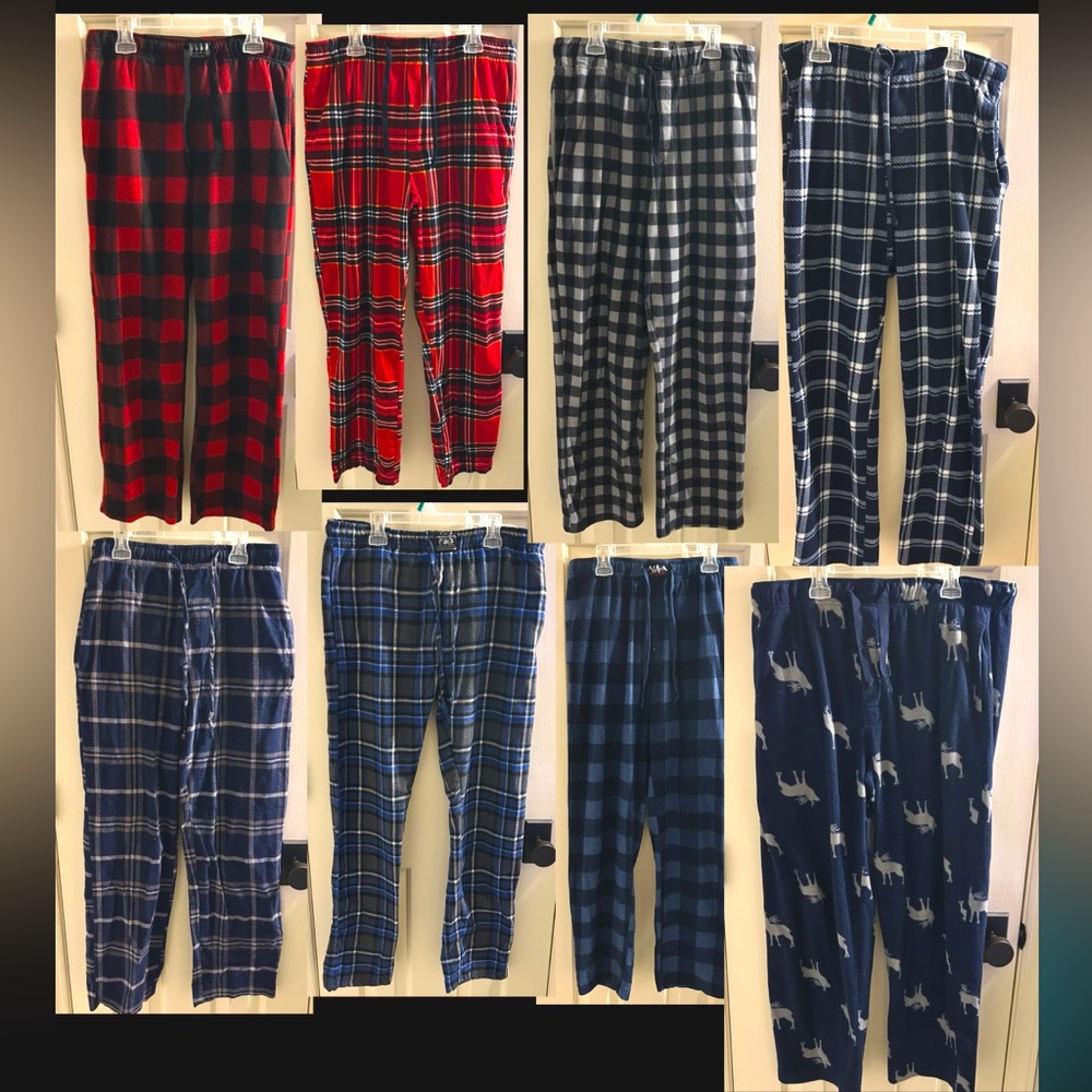 🔴 8 PACK UNISEX BUNDLE OF PJ’S all adult small other than one VERY comfy pants